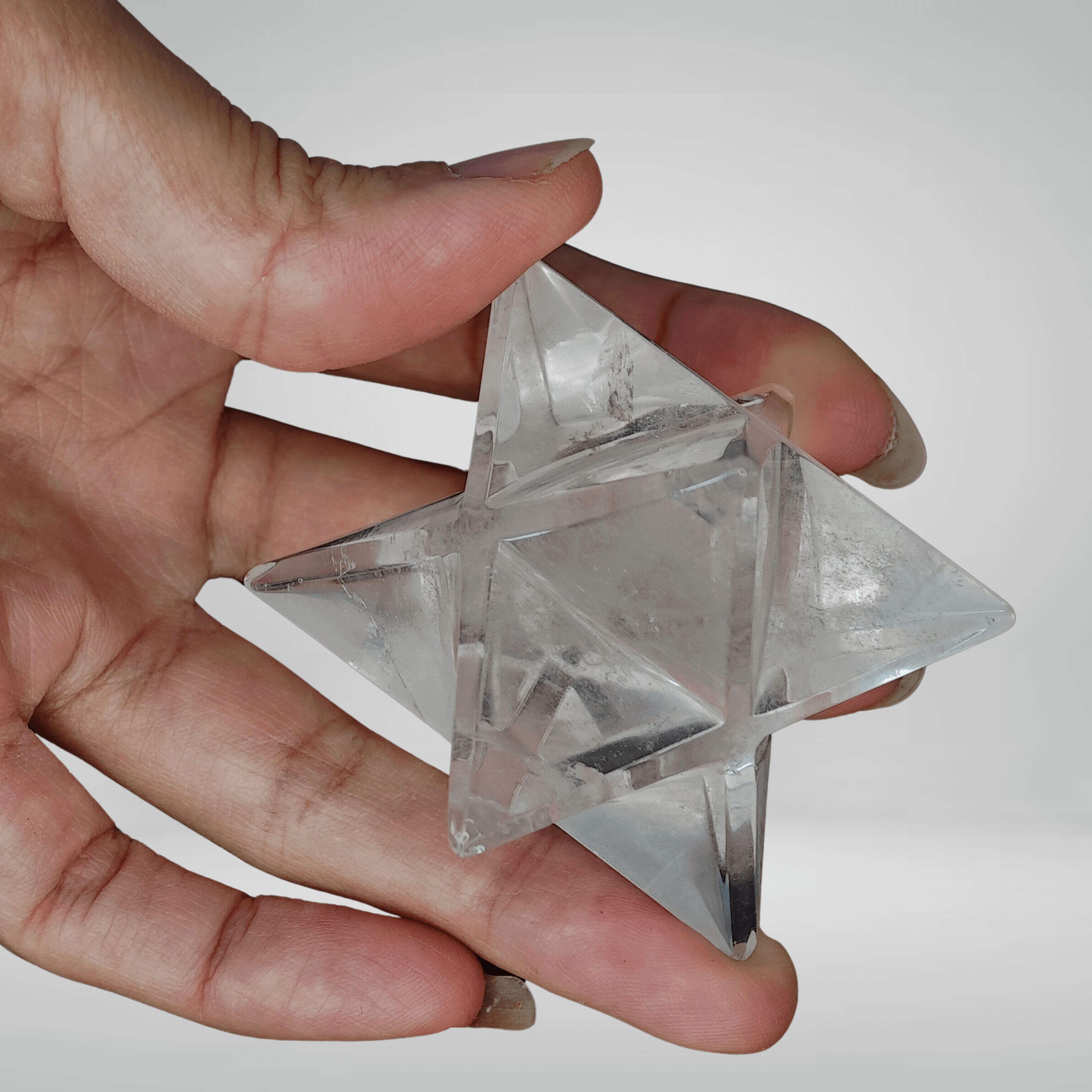 Merkaba - Quartz Hyalin - 5,4cm - Oracles &amp; Lunes