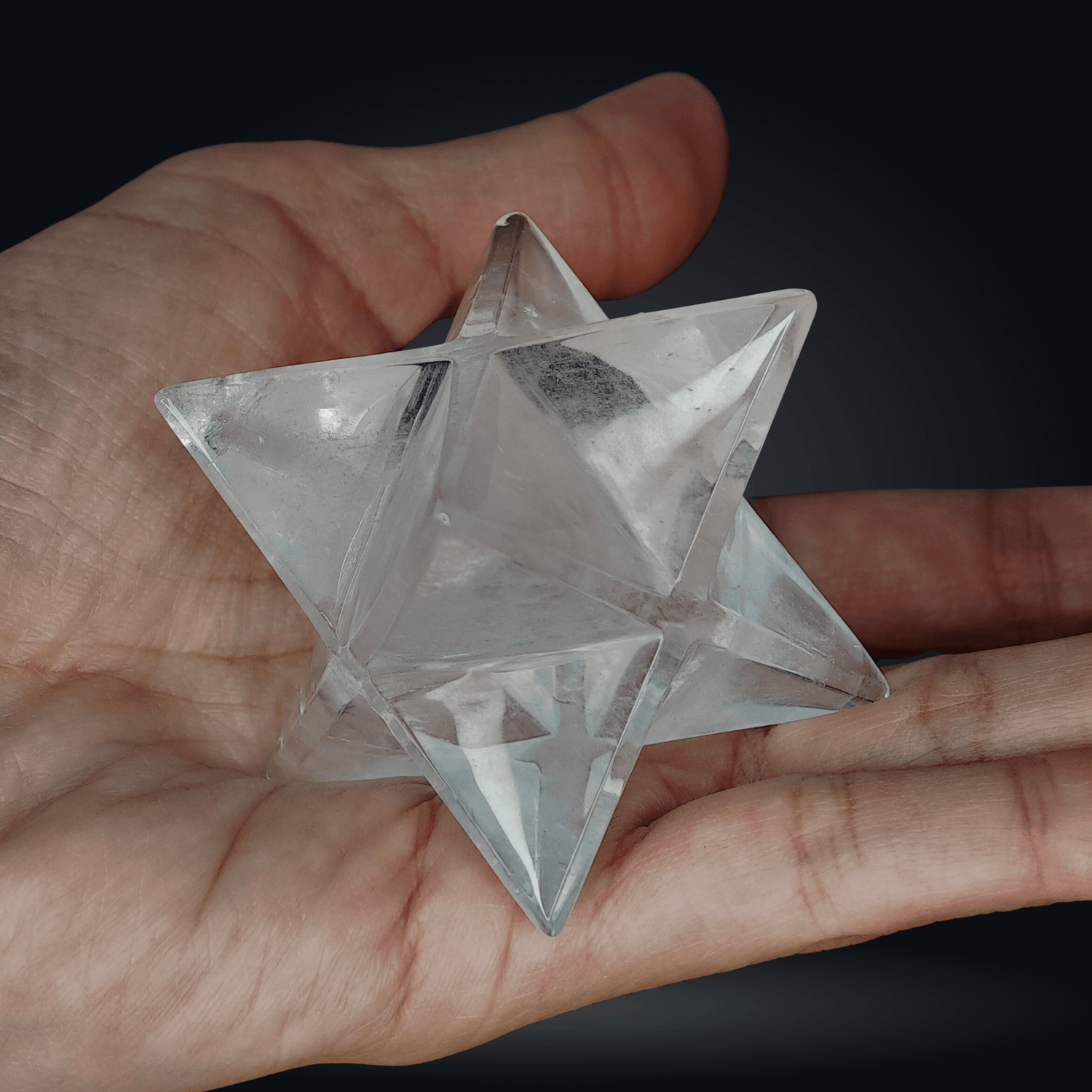 Merkaba - Quartz Hyalin - 5,4cm - Oracles &amp; Lunes