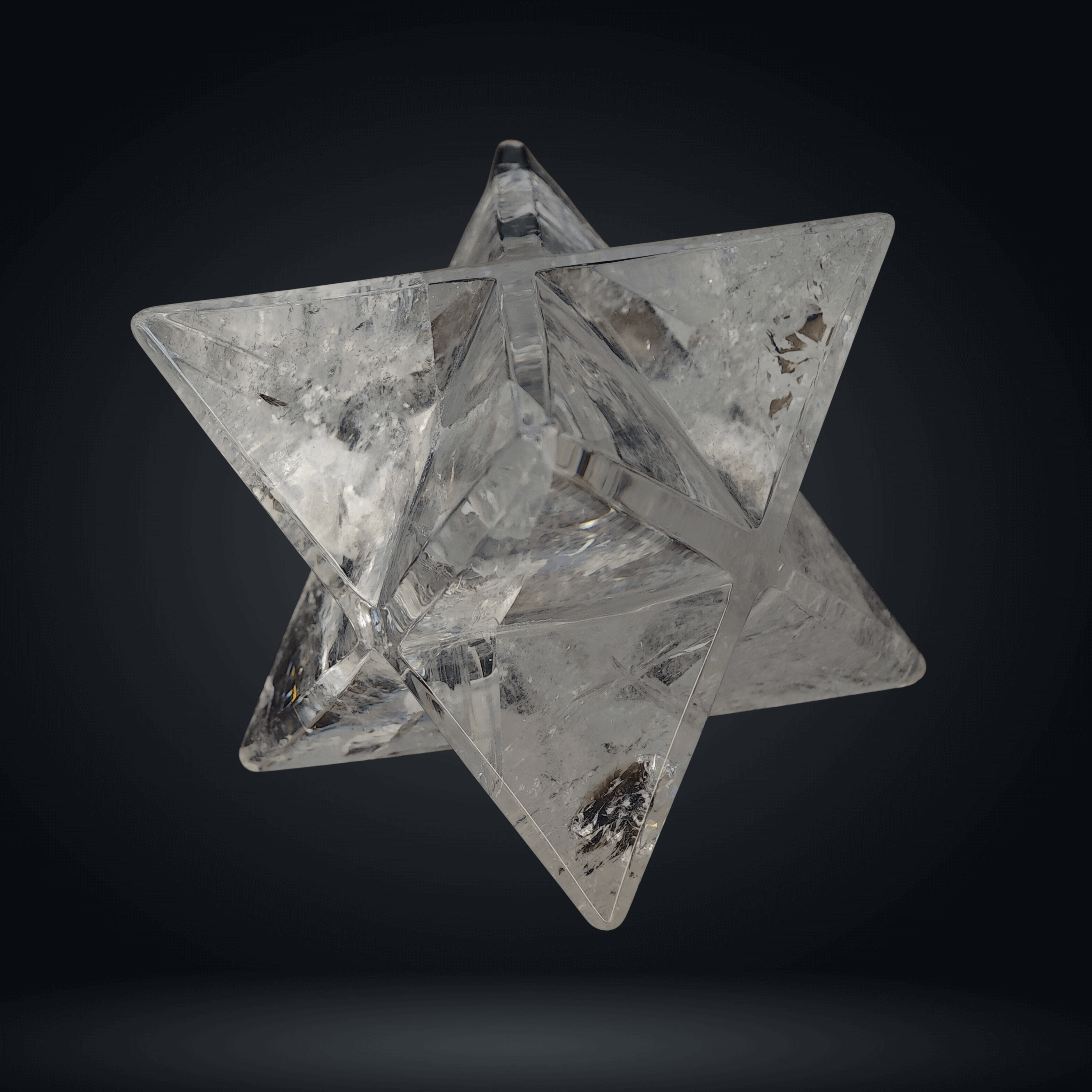 Merkaba - Quartz Hyalin - 7cm - Oracles &amp; Lunes