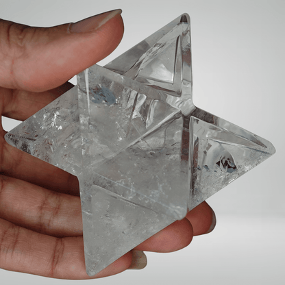 Merkaba - Quartz Hyalin - 7cm - Oracles &amp; Lunes