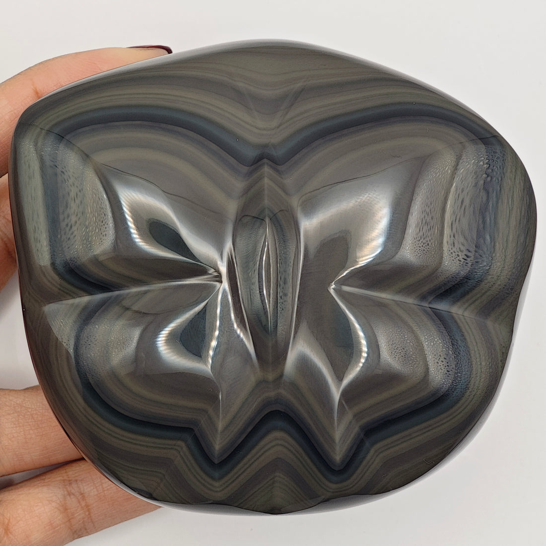 Obsidienne arc-en-ciel - Papillon - Oracles & Lunes