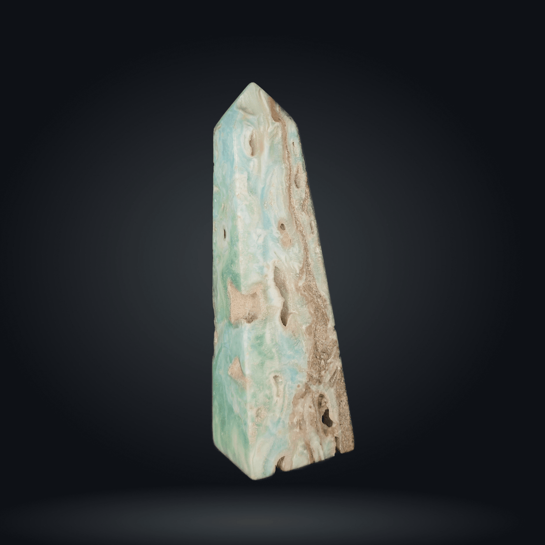 Aragonite Bleue - EXTRA - Pointe - Oracles &amp; Lunes