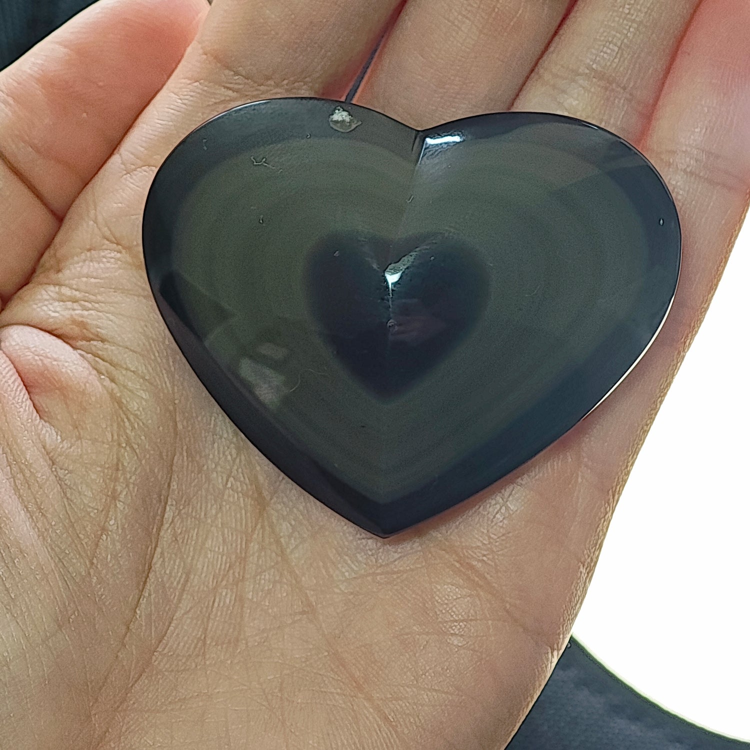 Obsidienne arc-en-ciel - Coeur - Oracles &amp; Lunes