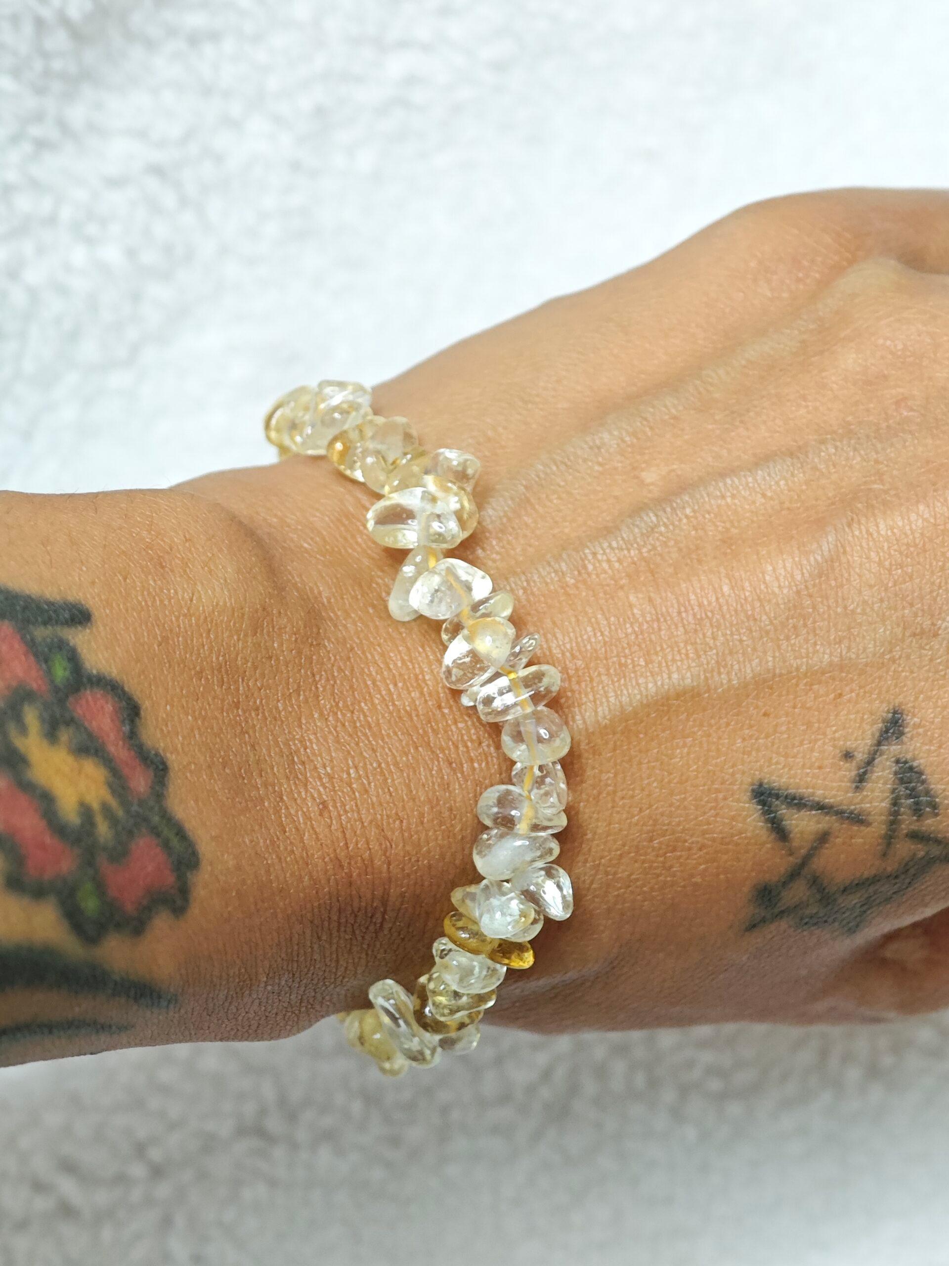 Bracelet - Citrine Naturelle - Baroque - Oracles &amp; Lunes