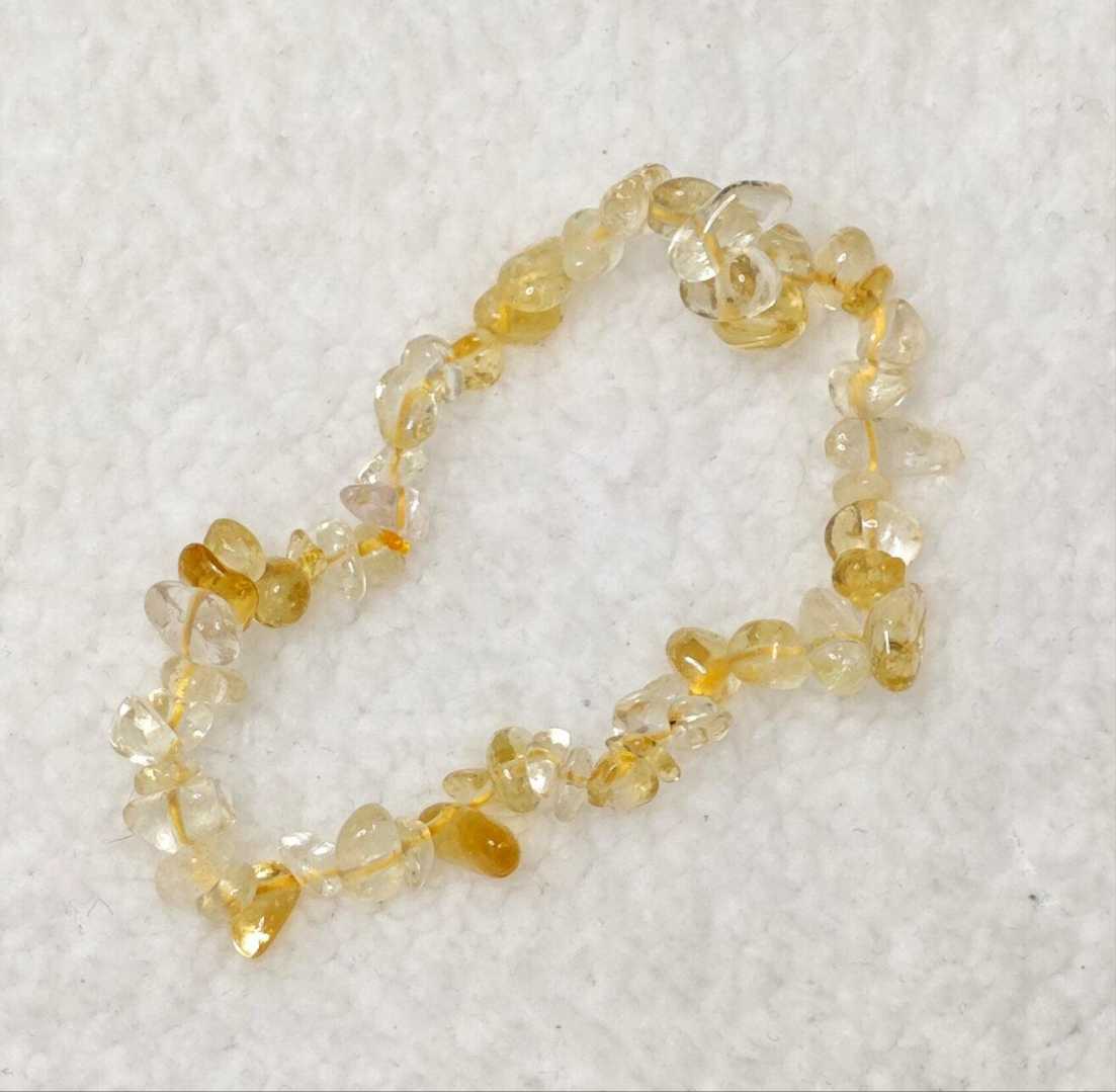 Bracelet - Citrine Naturelle - Baroque - Oracles &amp; Lunes