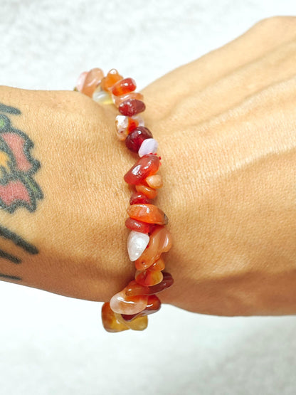Bracelet - Cornaline - A - Baroque - Oracles &amp; Lunes
