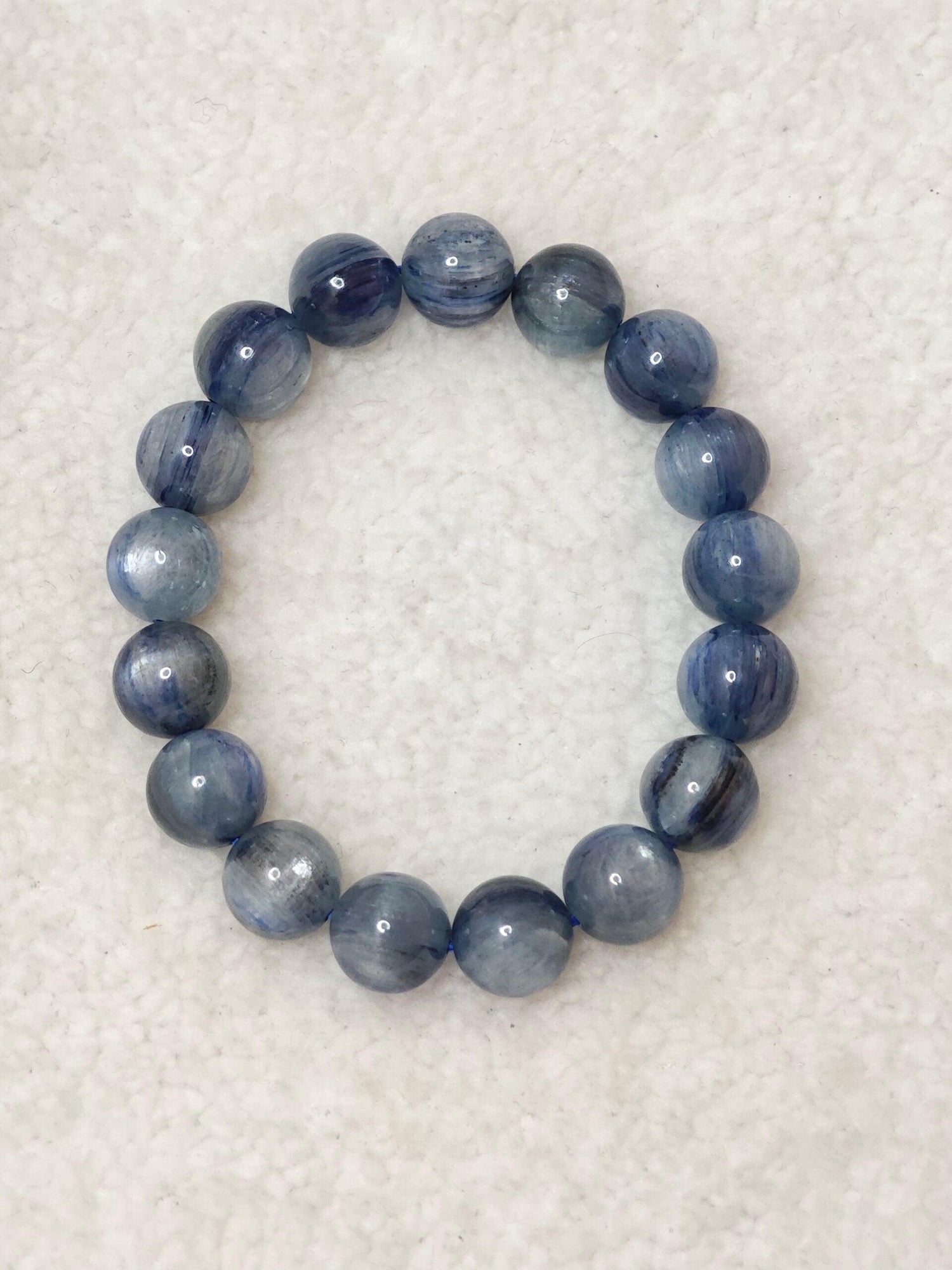 Bracelet - Cyanite Bleue Naturelle - AA - Collection - 54,39g - Oracles &amp; Lunes