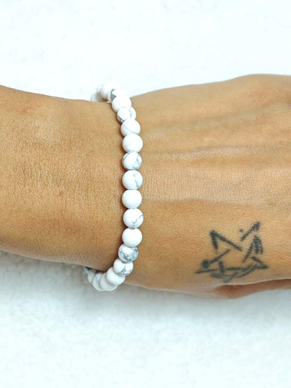 Bracelet - Howlite - A - Oracles &amp; Lunes