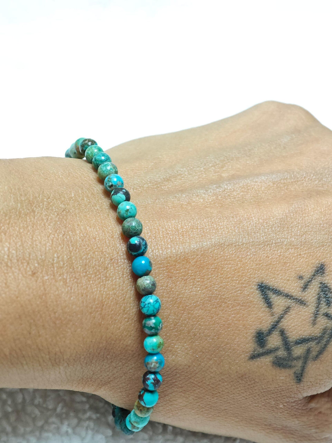 Bracelet - Turquoise du Tibet - A+ - Oracles &amp; Lunes
