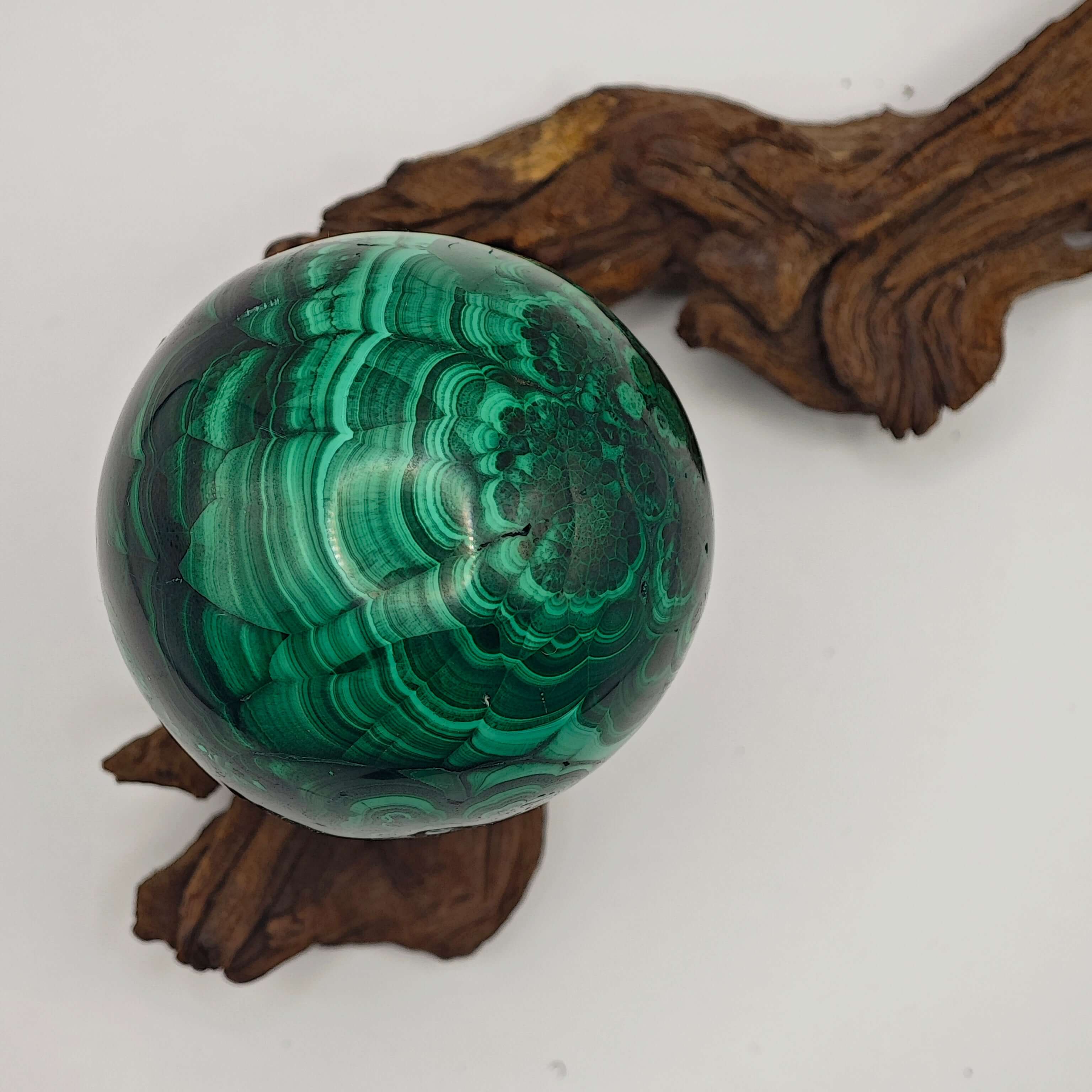 Malachite - EXTRA - Sphère - 214g - Oracles &amp; Lunes
