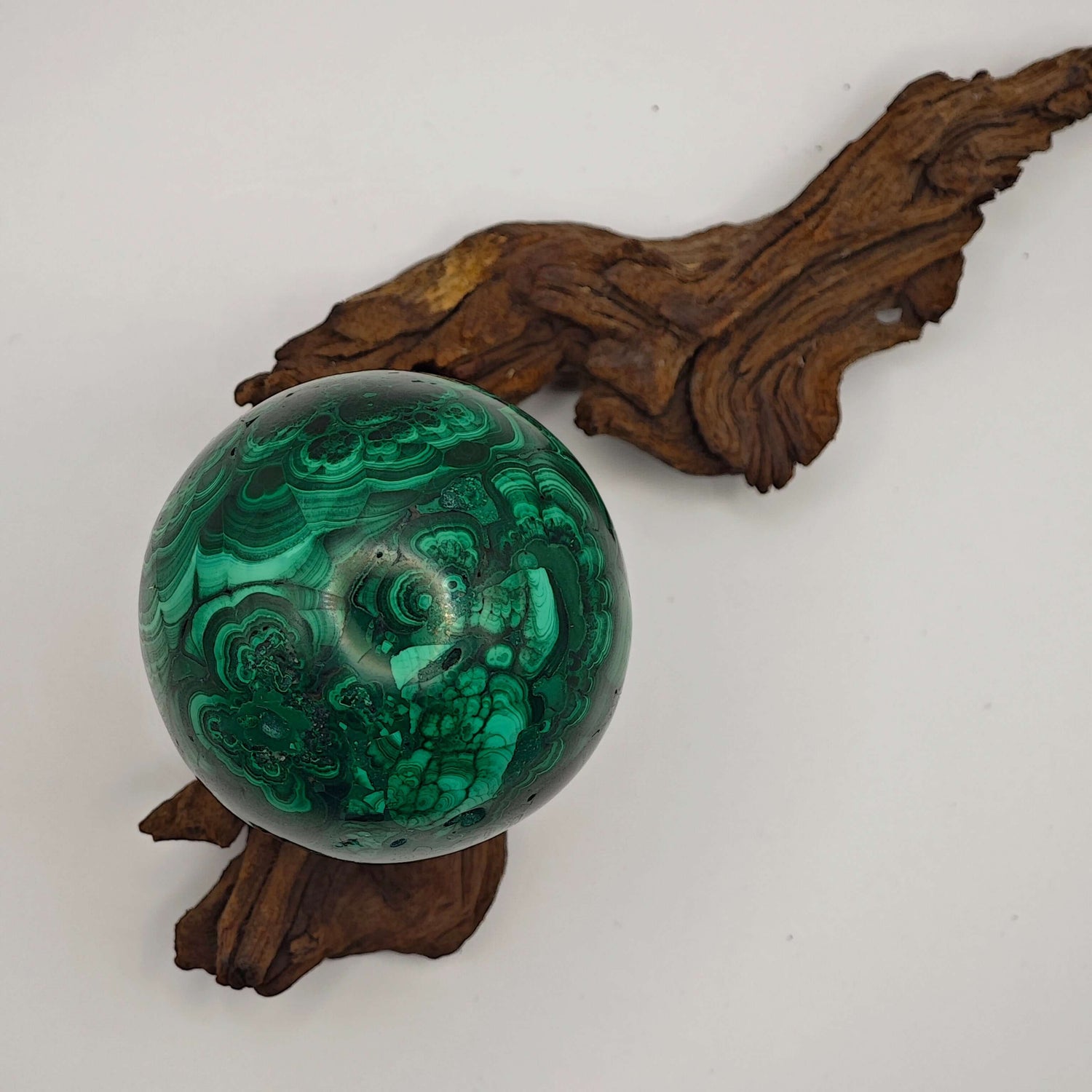 Malachite - EXTRA - Sphère - 214g - Oracles &amp; Lunes