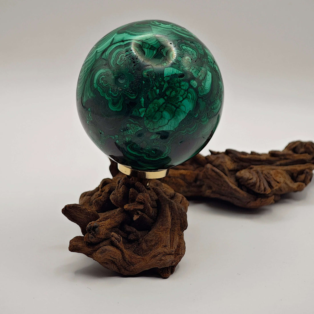 Malachite - EXTRA - Sphère - 214g - Oracles &amp; Lunes