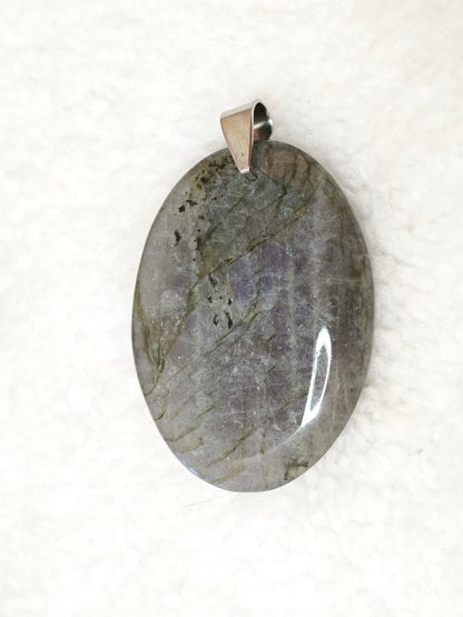 Pendentif Labradorite Violette - AA - Ovale - Oracles &amp; Lunes