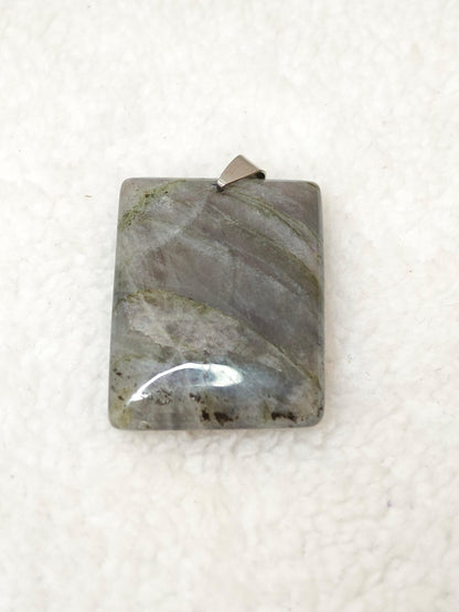 Pendentif Labradorite Violette - AA+ - Rectangle - Oracles &amp; Lunes