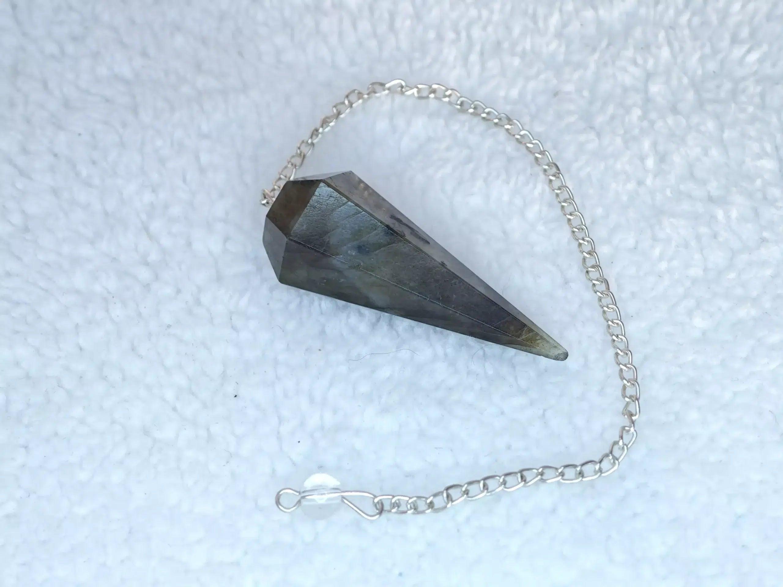Pendule - Labradorite - A - Cône - Oracles &amp; Lunes