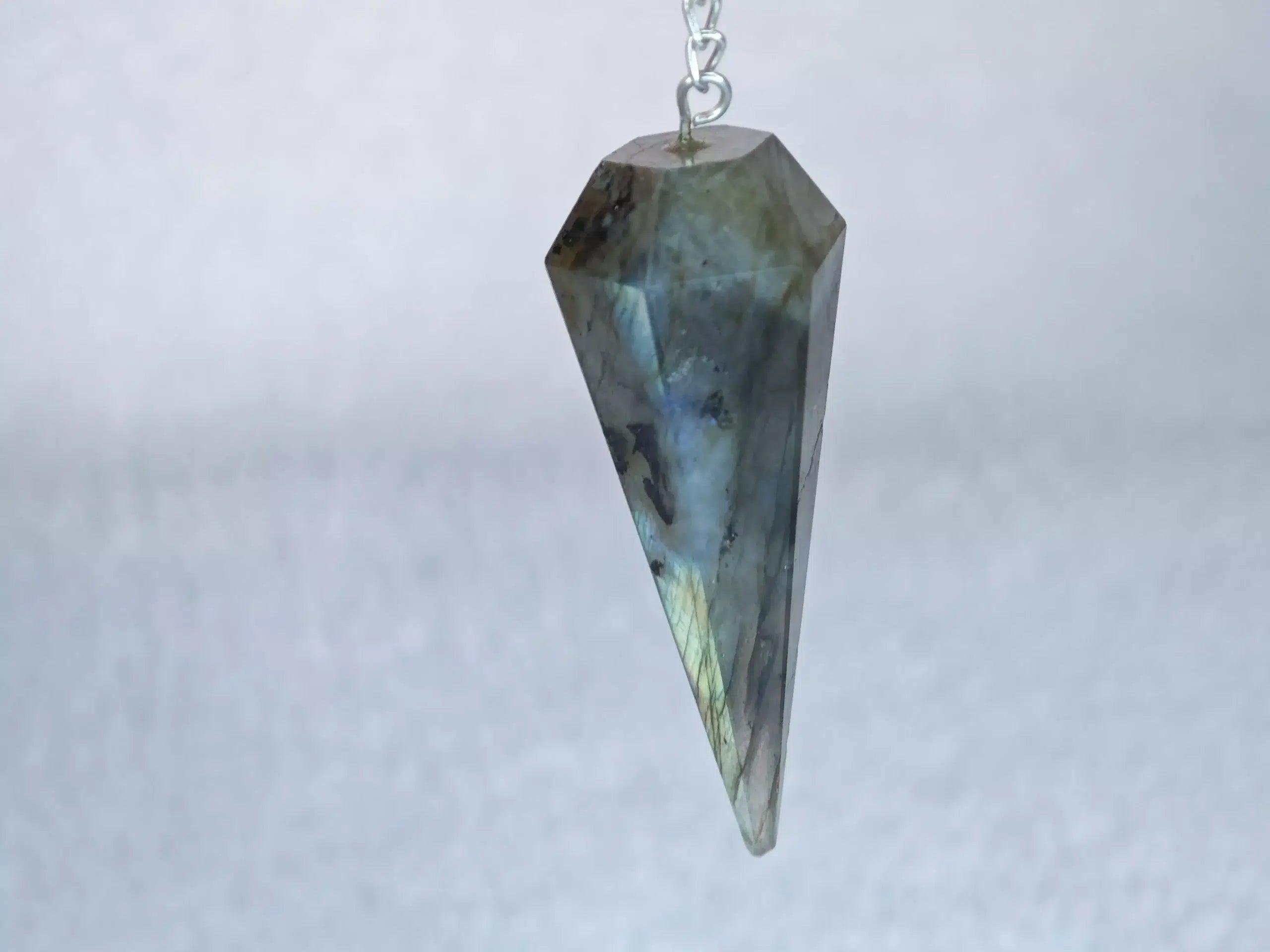 Pendule - Labradorite - A - Cône - Oracles &amp; Lunes