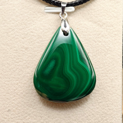 Pendentifs -Malachite - EXTRA - 30 x 25 mm - Oracles &amp; Lunes