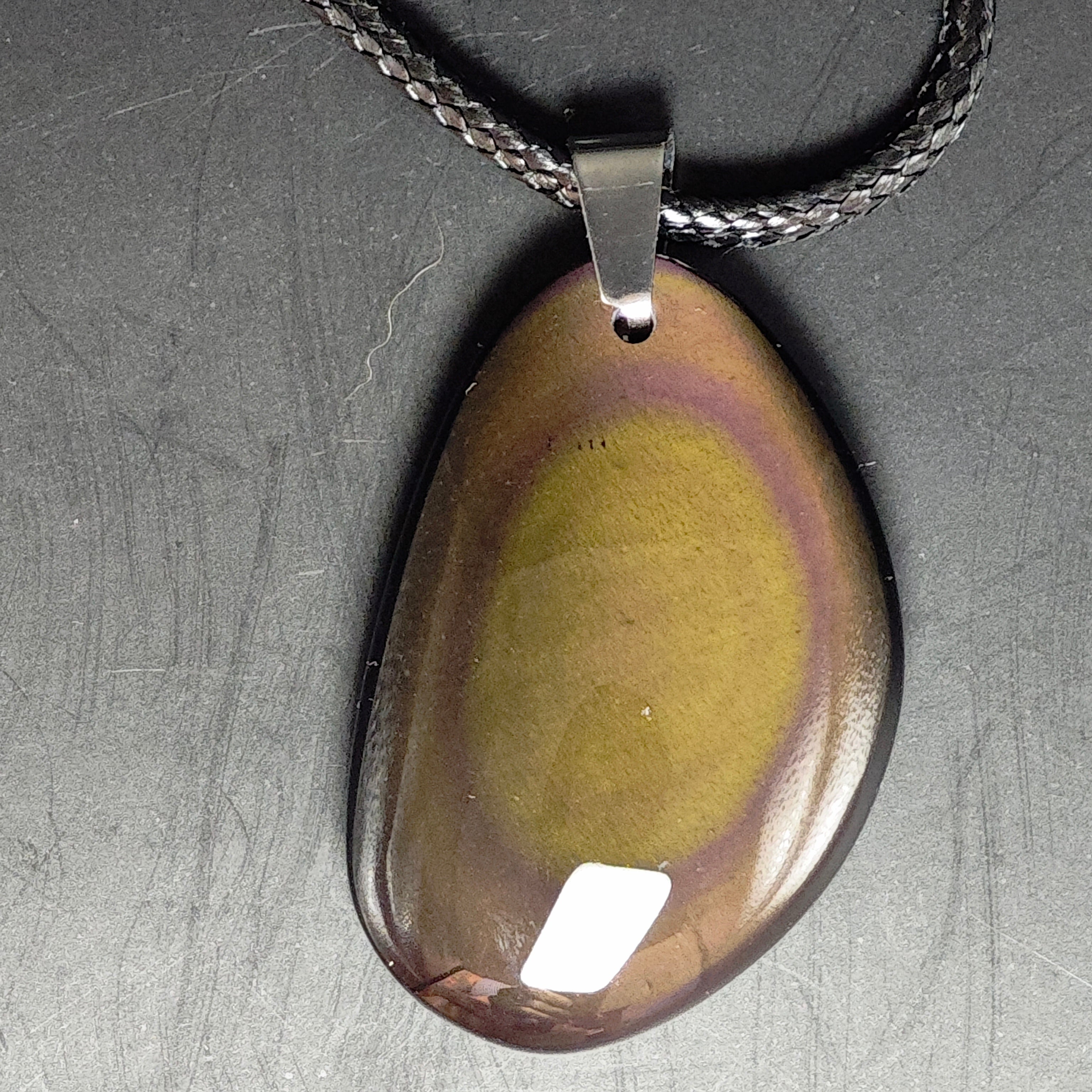 Pendentif - Obsidienne Arc-en-ciel - Oracles &amp; Lunes