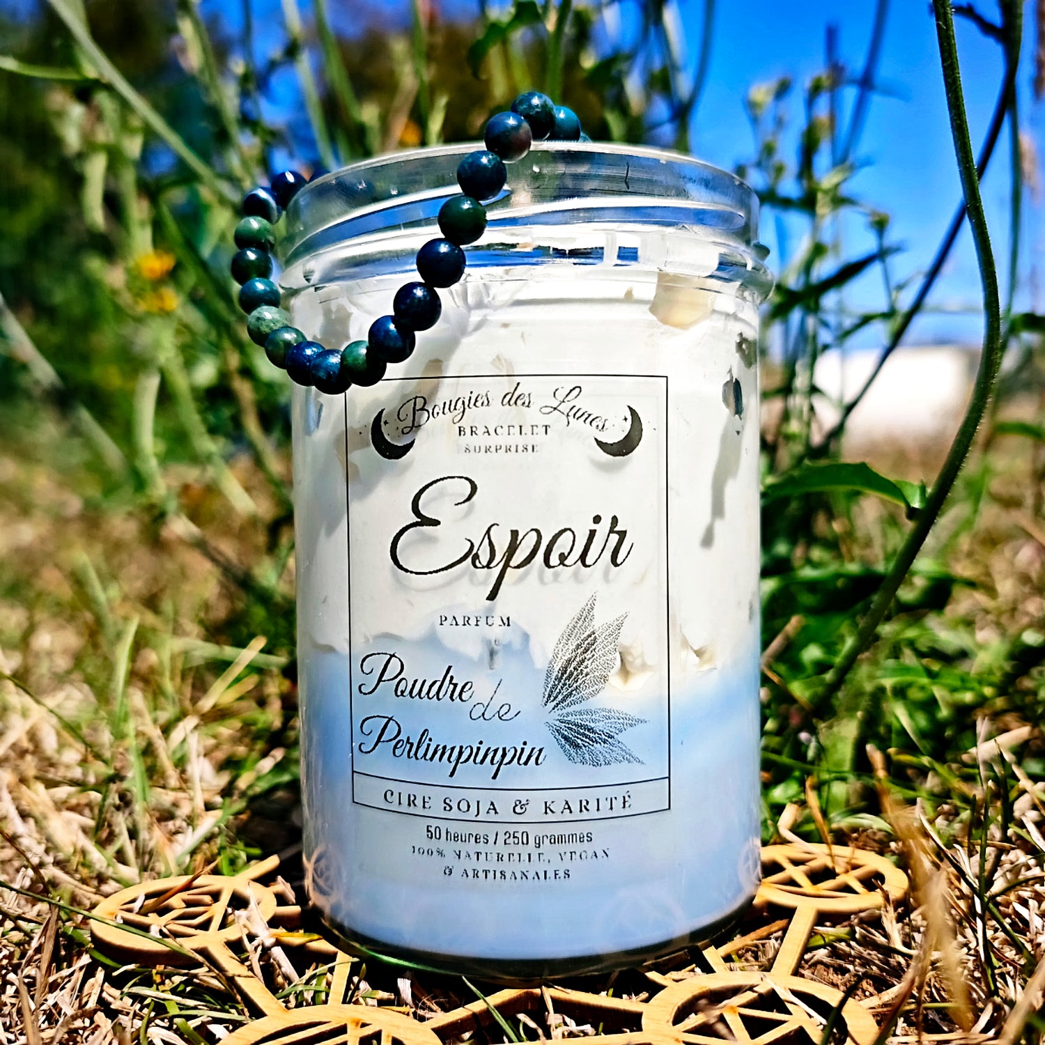 Bougie Bijoux des Lunes - Espoir - Oracles &amp; Lunes