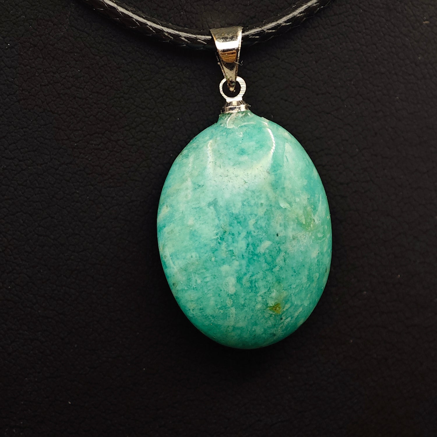 Pendentif Amazonite - AA - Pierre roulée - Oracles &amp; Lunes