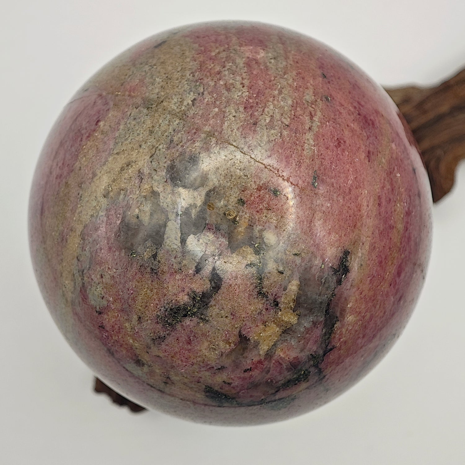 Sphère - Rhodonite - EXTRA - 793g - Oracles &amp; Lunes
