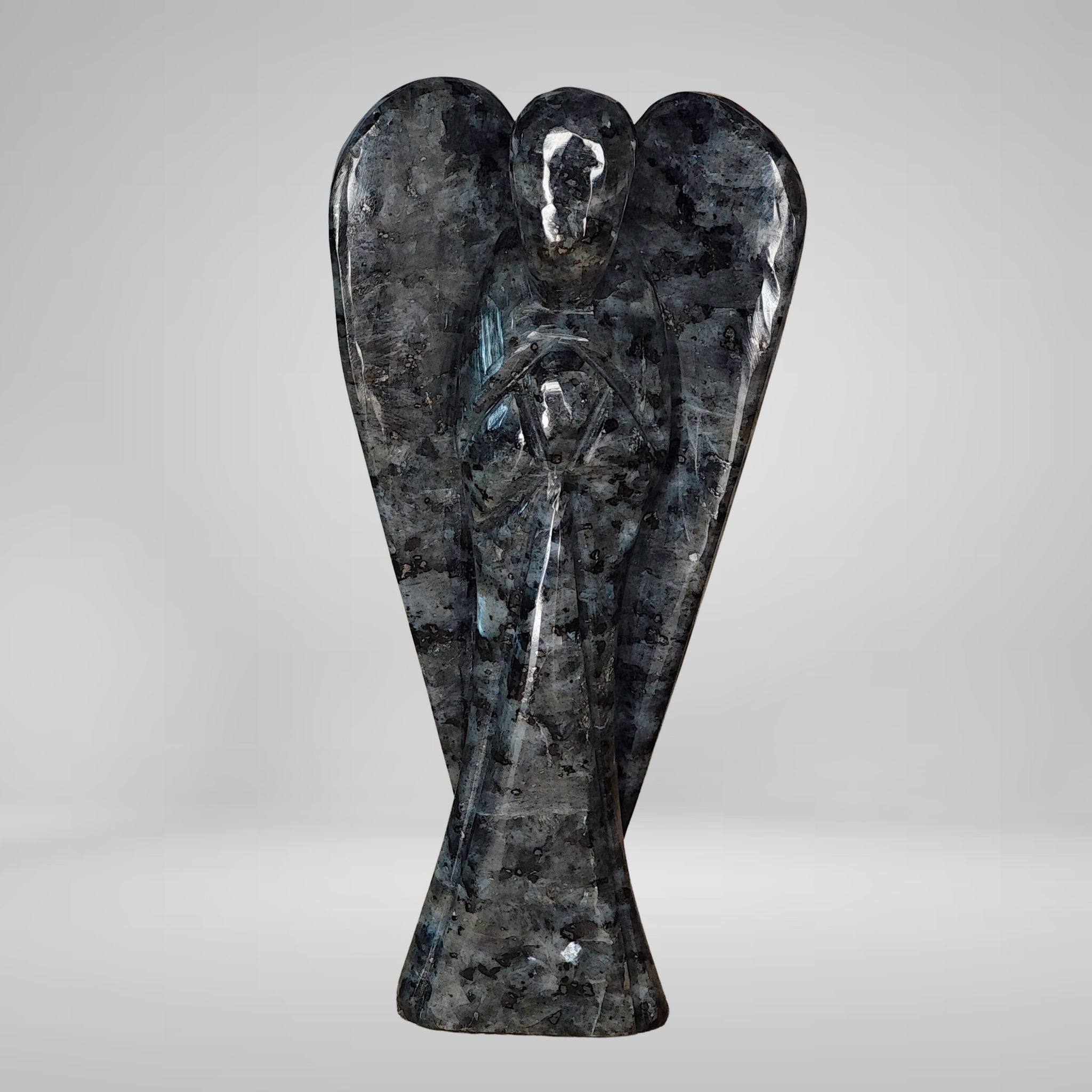 Ange Larvikite (Labradorite Noire) 10 cm