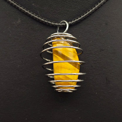 Pendentif Oeil de Tigre - Extra - Cage - Oracles &amp; Lunes