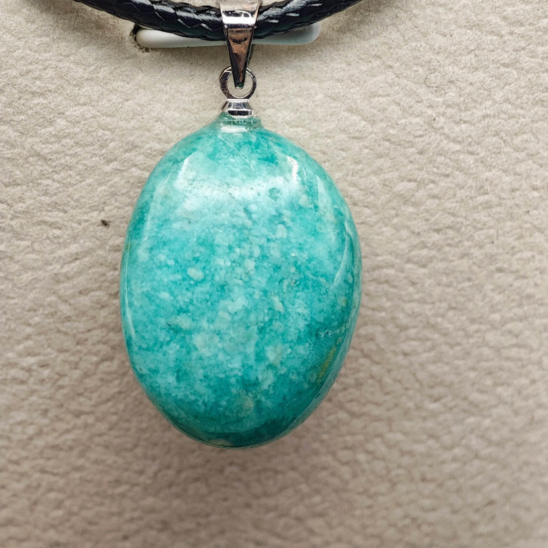 Pendentif Amazonite - AA - Pierre roulée - Oracles &amp; Lunes