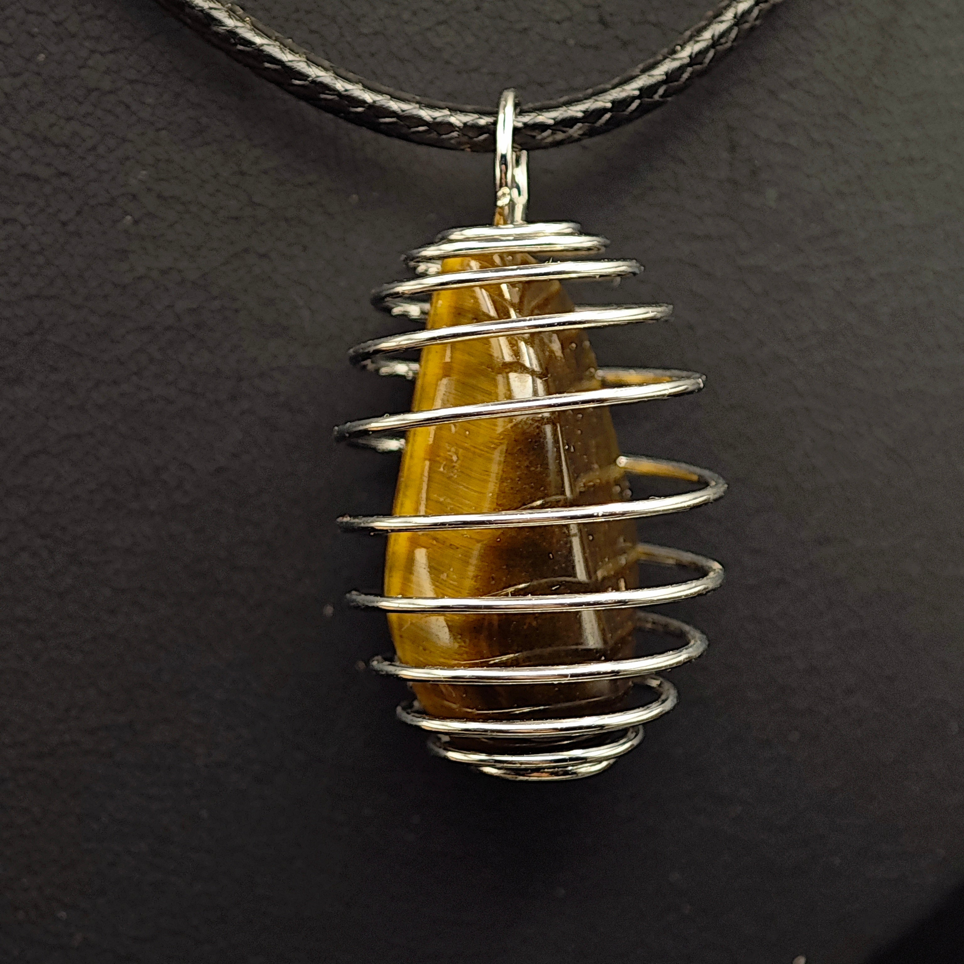Pendentif Oeil de Tigre - Extra - Cage - Oracles &amp; Lunes