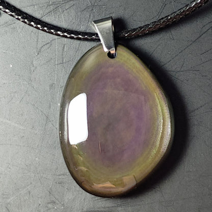 Pendentif - Obsidienne Arc-en-ciel - Oracles &amp; Lunes