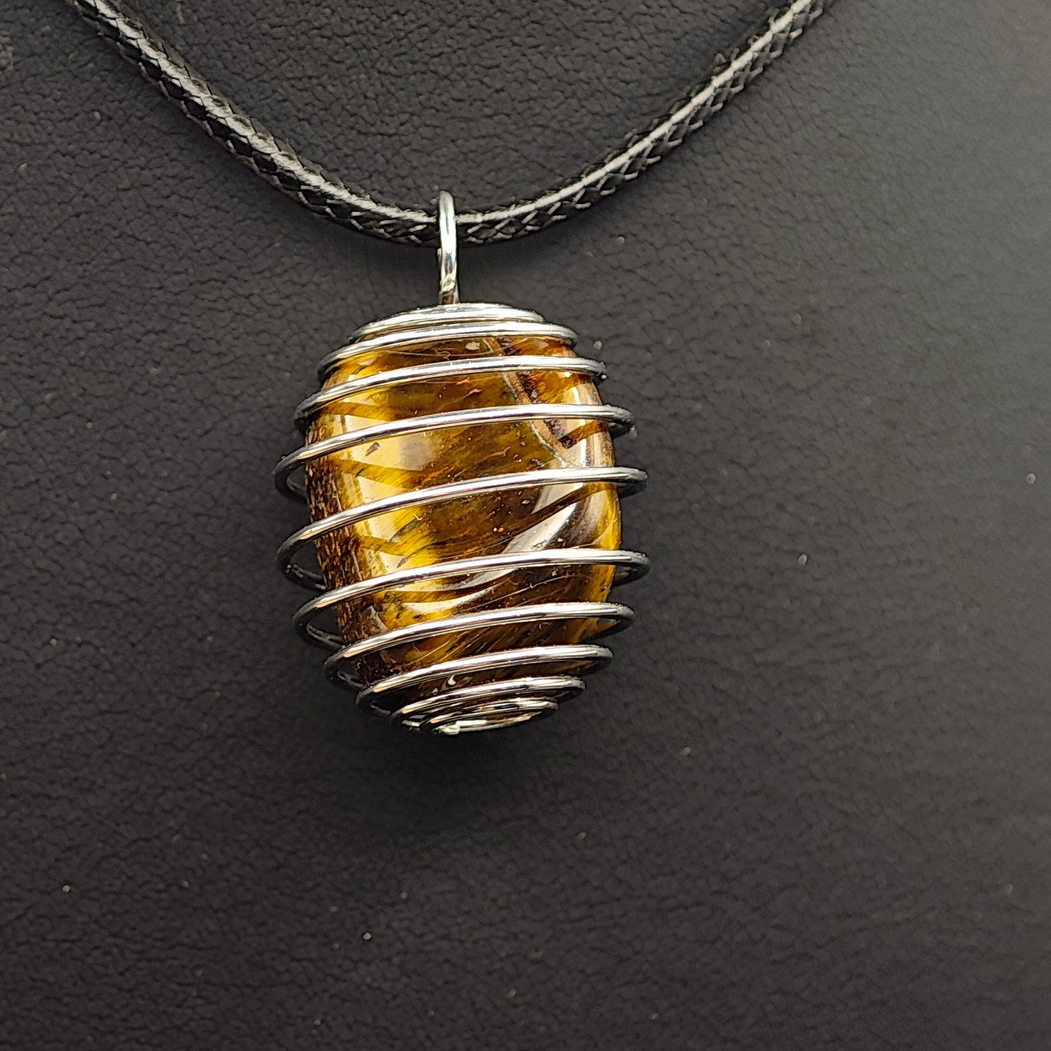 Pendentif Oeil de Tigre - Extra - Cage - Oracles &amp; Lunes