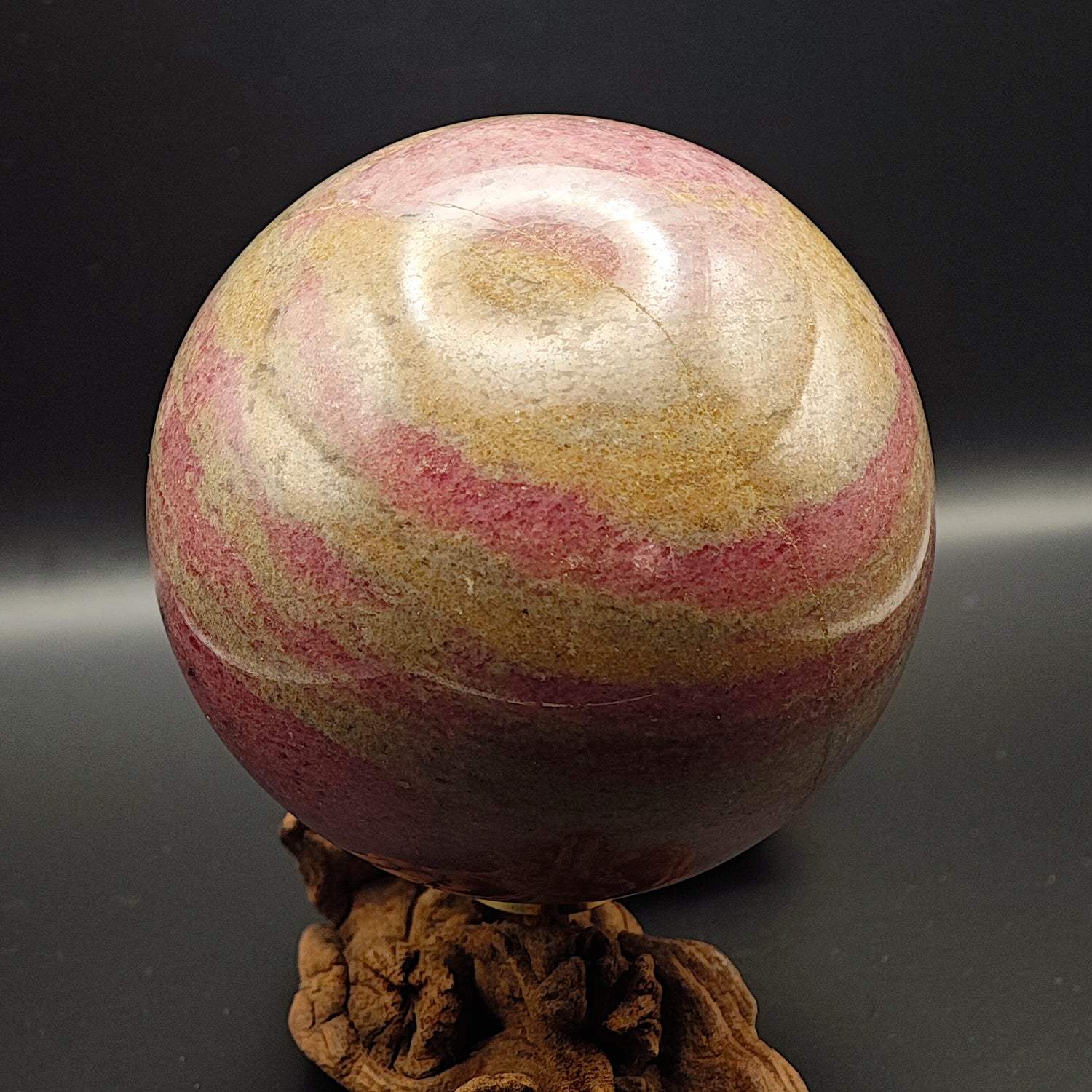 Sphère - Rhodonite - EXTRA - 793g - Oracles &amp; Lunes