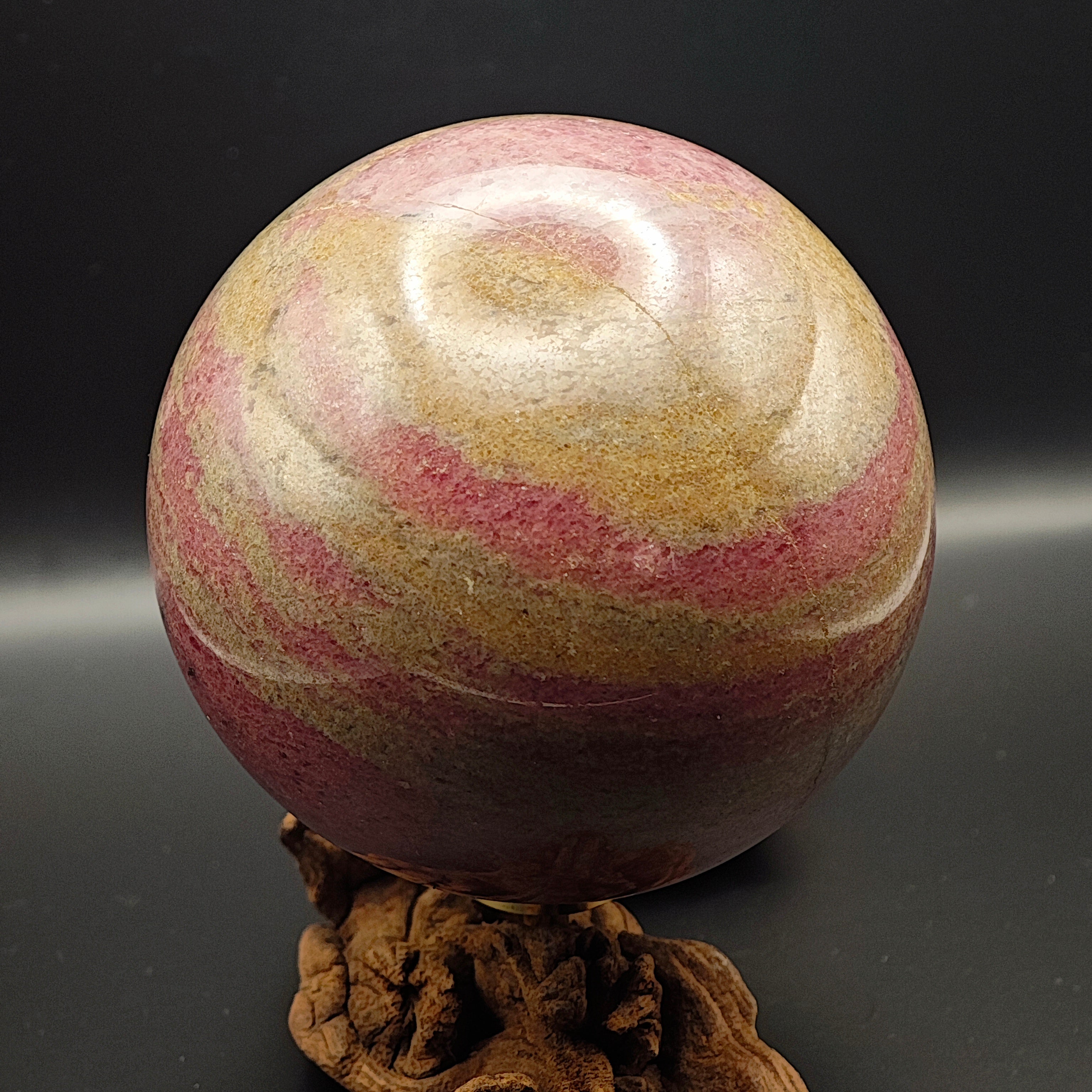 Sphère - Rhodonite - EXTRA - 793g - Oracles &amp; Lunes