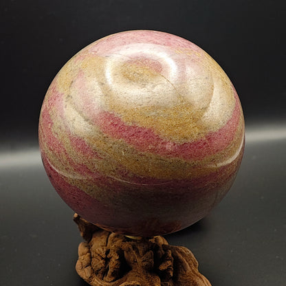 Sphère - Rhodonite - EXTRA - 793g - Oracles &amp; Lunes