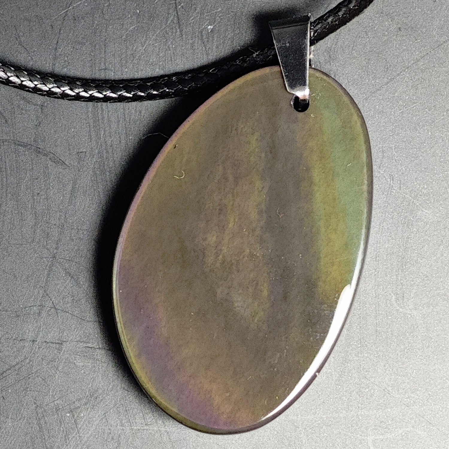 Pendentif - Obsidienne Arc-en-ciel - Oracles &amp; Lunes