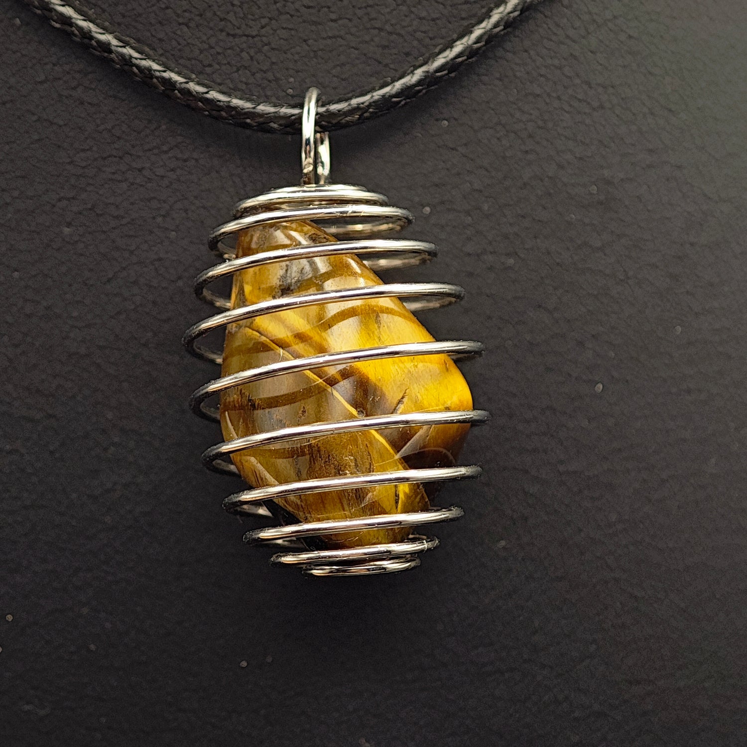 Pendentif Oeil de Tigre - Extra - Cage - Oracles &amp; Lunes