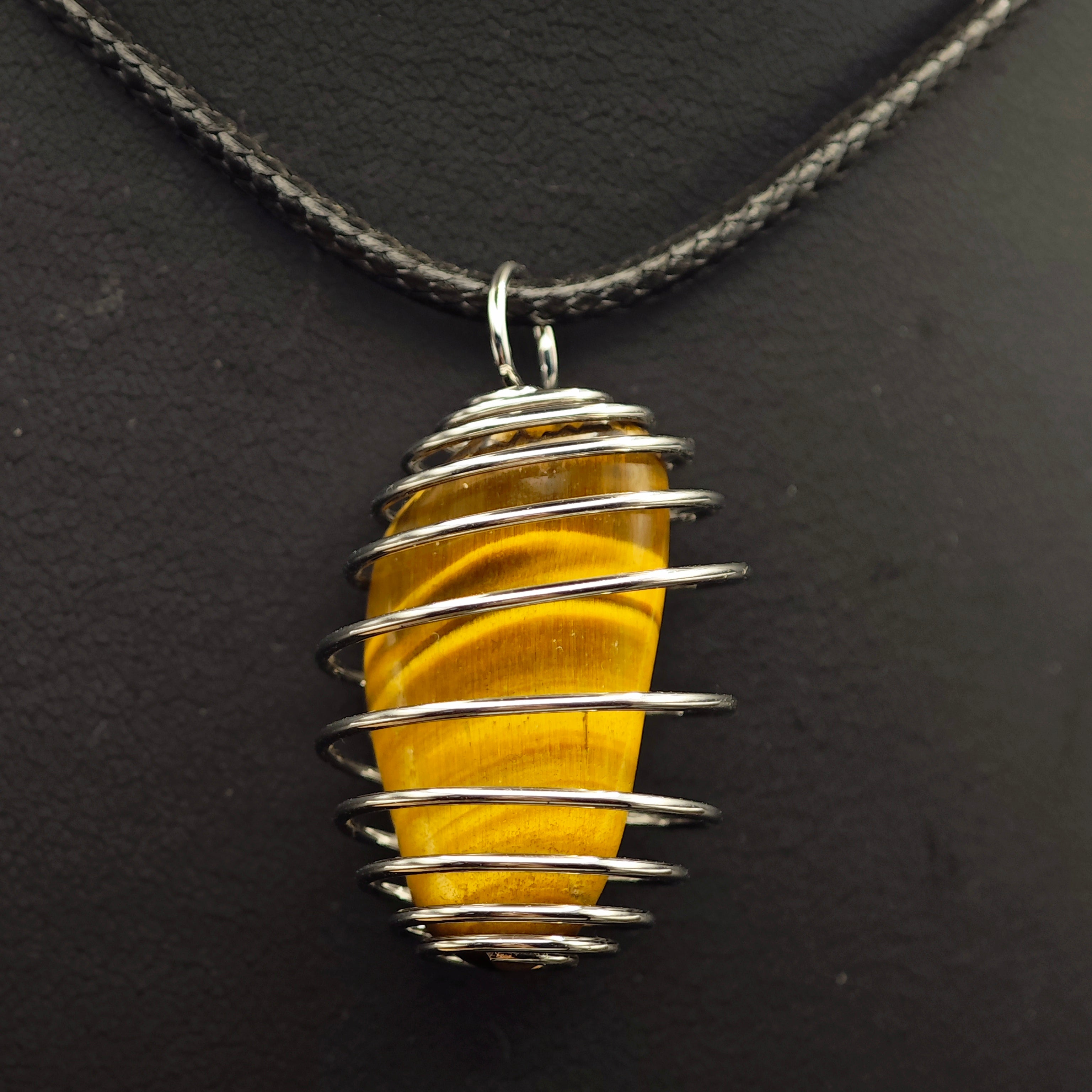 Pendentif Oeil de Tigre - Extra - Cage - Oracles &amp; Lunes
