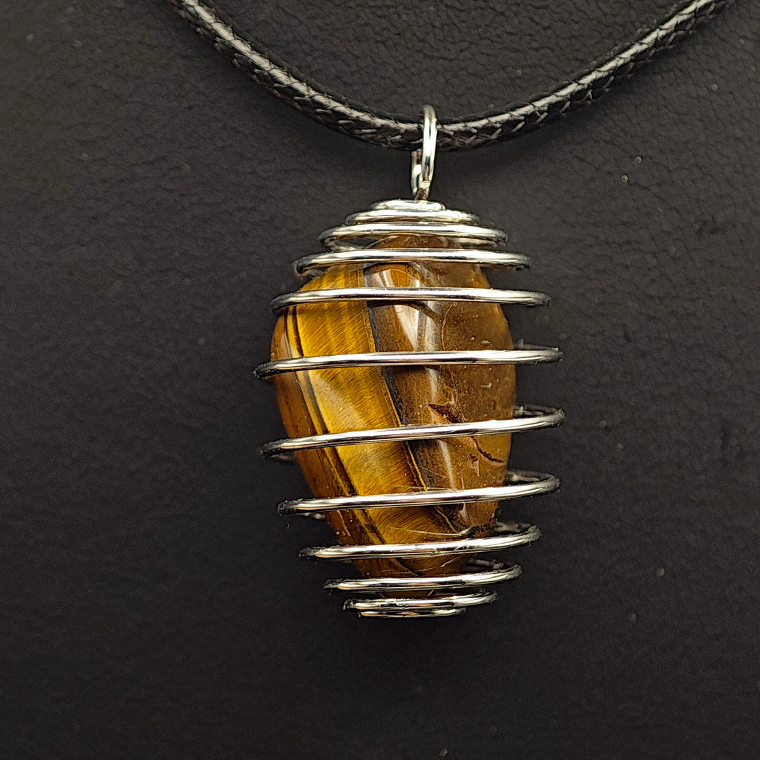 Pendentif Oeil de Tigre - Extra - Cage - Oracles & Lunes