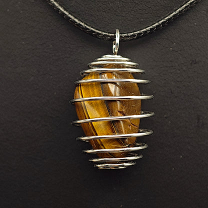Pendentif Oeil de Tigre - Extra - Cage - Oracles &amp; Lunes