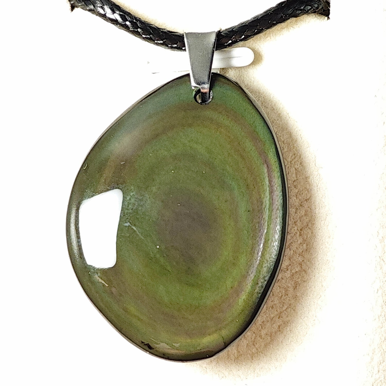 Pendentif - Obsidienne Arc-en-ciel - Oracles &amp; Lunes