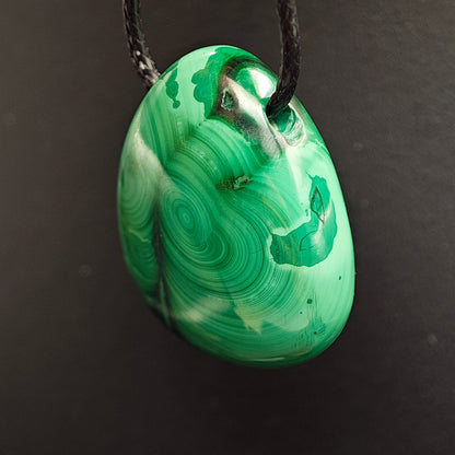 Pendentifs -Malachite - EXTRA - Sans Bellière - Oracles &amp; Lunes
