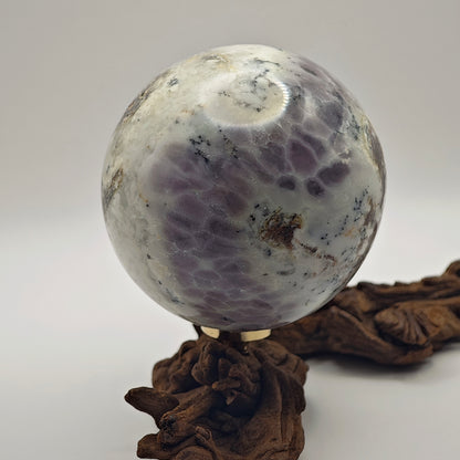Sphère - Agate dendritique - 346g - Oracles &amp; Lunes