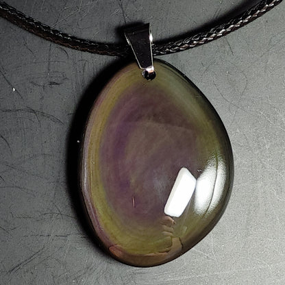 Pendentif - Obsidienne Arc-en-ciel - Oracles &amp; Lunes