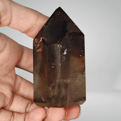 Pointes de quartz fumé au poids - Oracles &amp; Lunes
